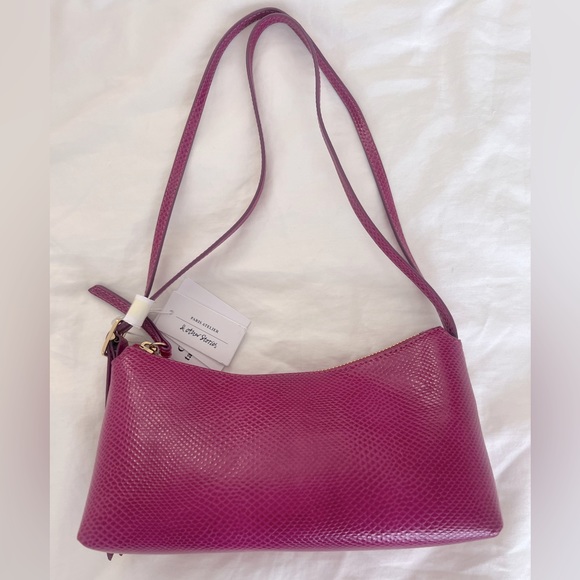 & Other Stories Handbags - & other stories fuscia crocodile shoulder bag - BRAND NEW with tags